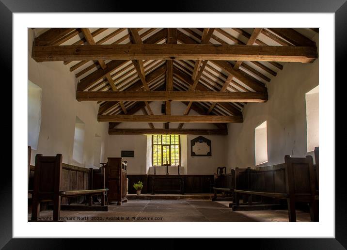 Peaceful Remnants of St Martin's Church, Martindal Framed Mounted Print by Richard North