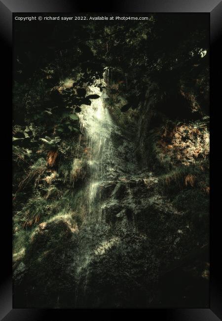 Enchanting Mallyan Grotto Framed Print by richard sayer
