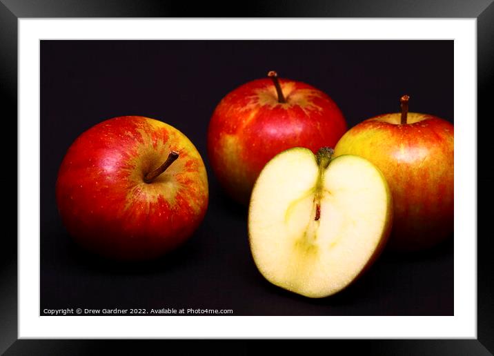 Apples Framed Mounted Print by Drew Gardner