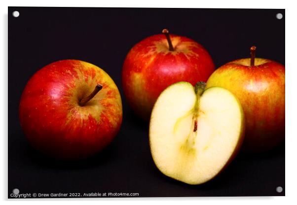 Apples Acrylic by Drew Gardner