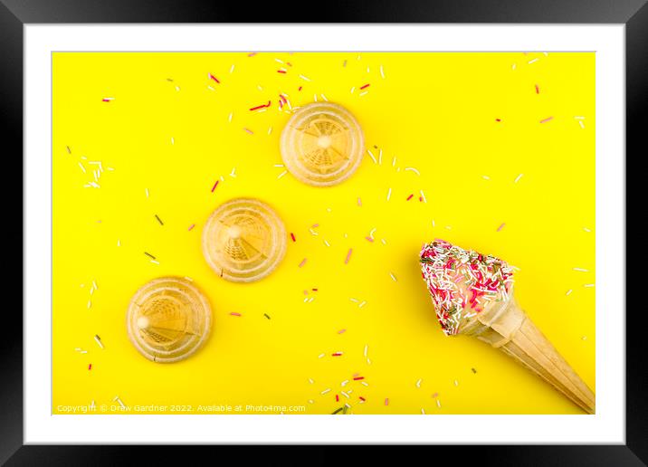 Ice cream  Framed Mounted Print by Drew Gardner