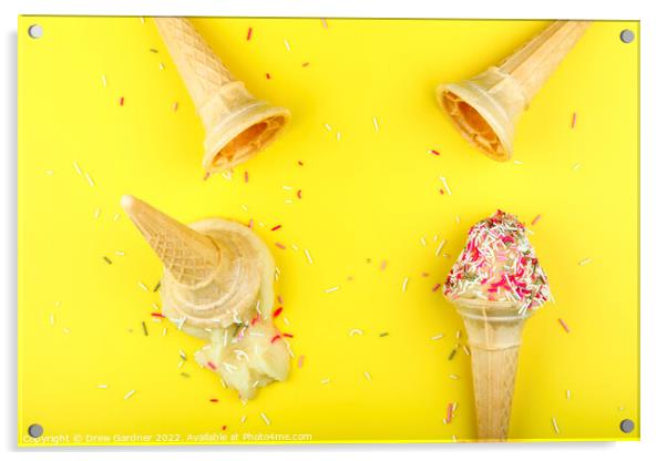 Ice Cream Acrylic by Drew Gardner