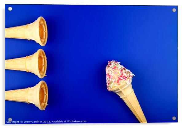 Ice Cream Acrylic by Drew Gardner