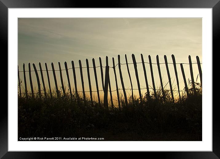 Fence03 Framed Mounted Print by Rick Parrott