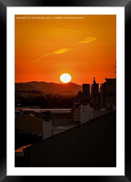 Spanish sunrise Framed Mounted Print by Aimie Burley