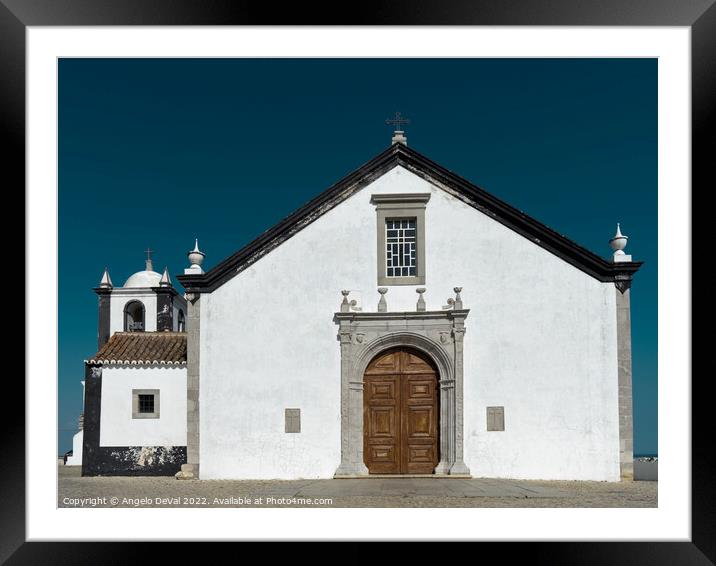 Church of Cacela Velha in Portugal Framed Mounted Print by Angelo DeVal