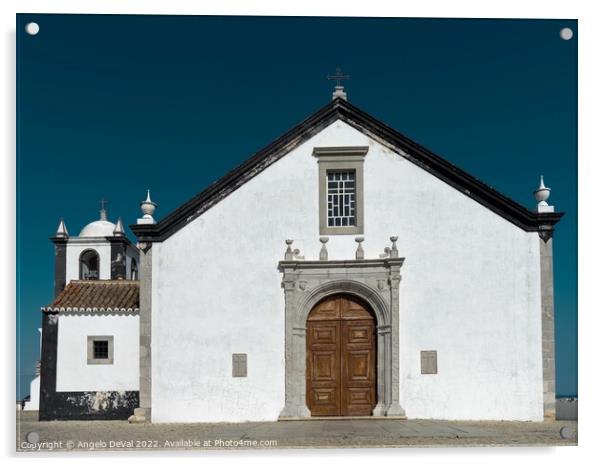 Church of Cacela Velha in Portugal Acrylic by Angelo DeVal
