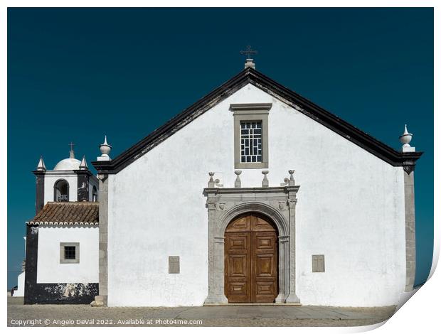 Church of Cacela Velha in Portugal Print by Angelo DeVal