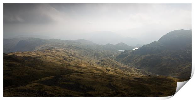 High Raise to Stickle Tarn Print by Simon Wrigglesworth