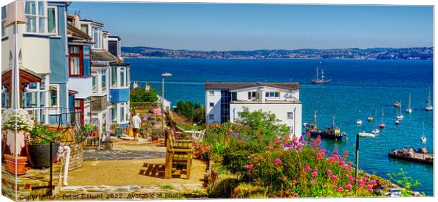 A Brixham View  Canvas Print by Peter F Hunt