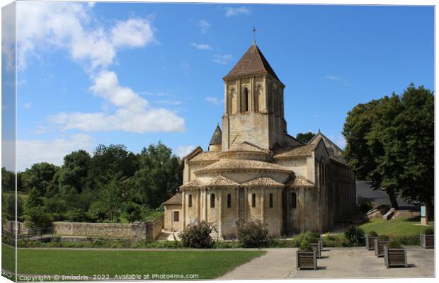 Beautiful St Hilaire Church, Melle, France Canvas Print by Imladris 