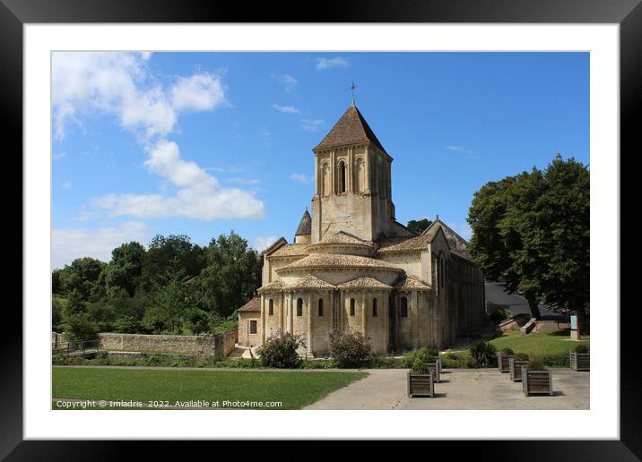 Beautiful St Hilaire Church, Melle, France Framed Mounted Print by Imladris 