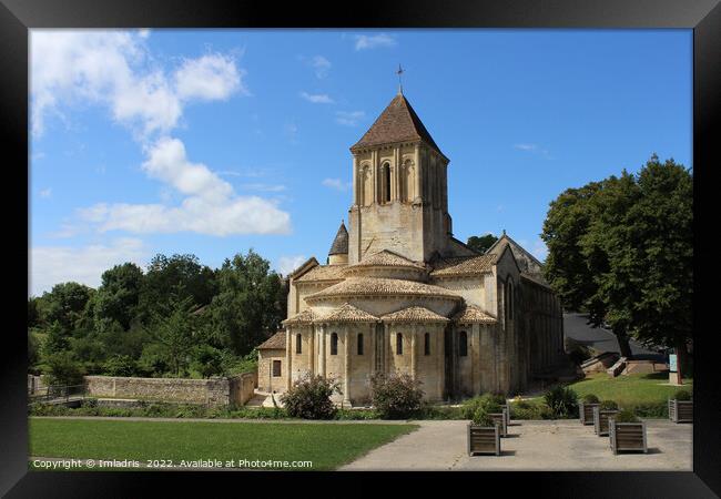 Beautiful St Hilaire Church, Melle, France Framed Print by Imladris 