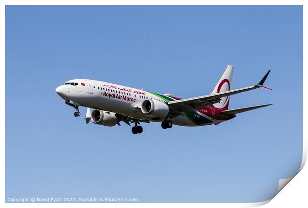 Royal Air Maroc Boeing 737 Print by David Pyatt