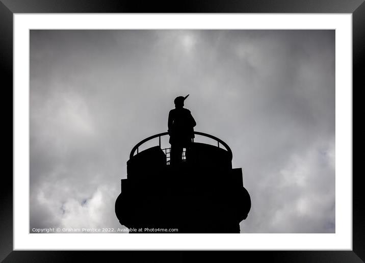 Glenfinnan Monument - the anonymous highlander Framed Mounted Print by Graham Prentice