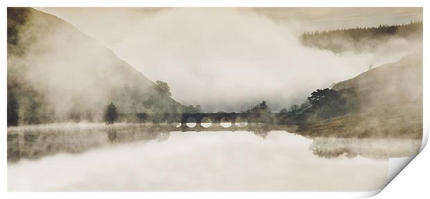 Craig Goch Dam Elan Valley Print by Ian Collins