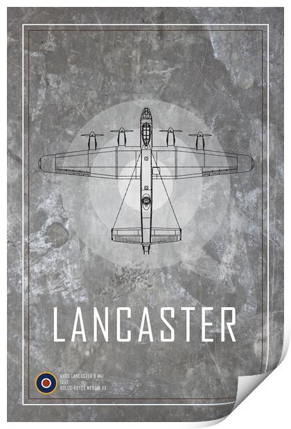 Lancaster MkI Print by J Biggadike
