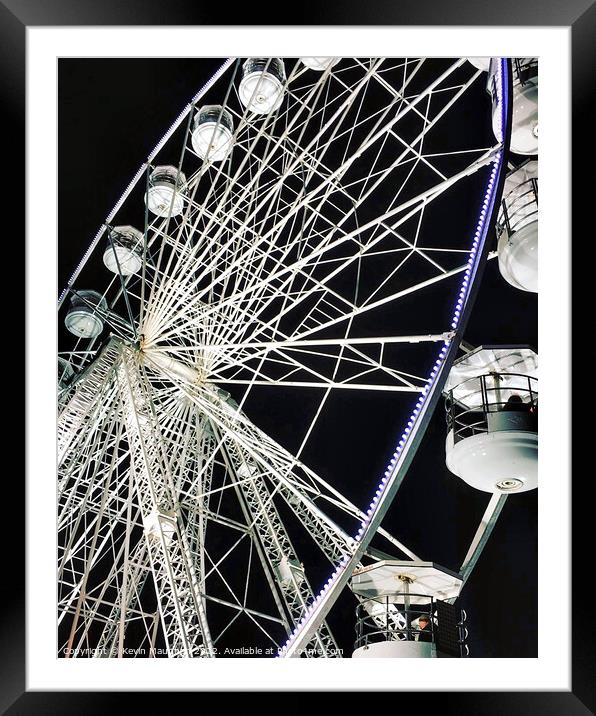 Nighttime Joyride Over Torquay Framed Mounted Print by Kevin Maughan