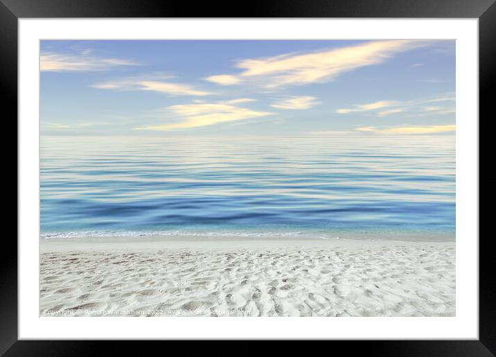 Serenity by the Shore Framed Mounted Print by RJW Images