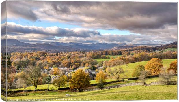 Holbeck Autumn Lake District Canvas Print by George Hopkins