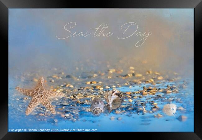Seas the Day Framed Print by Donna Kennedy