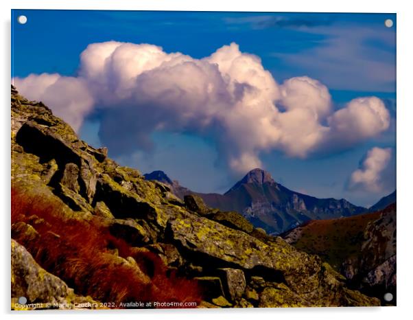 Clouds Over the Tatras Acrylic by Maciej Czuchra