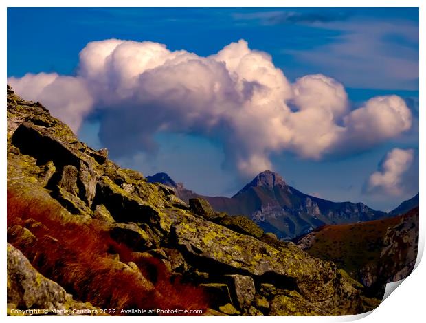 Clouds Over the Tatras Print by Maciej Czuchra
