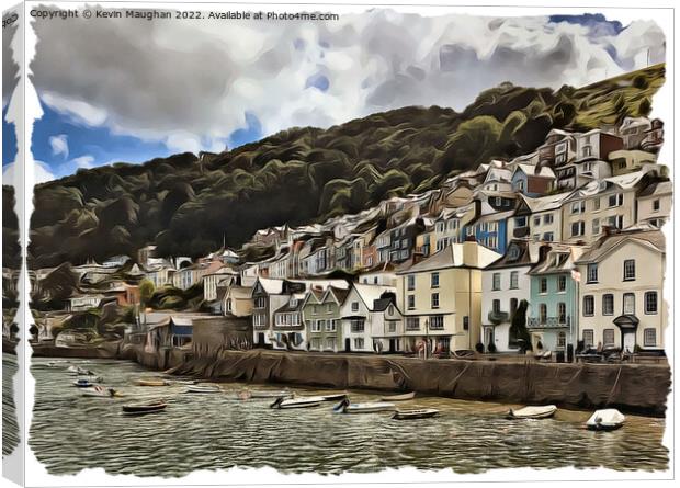 Dartmouth In Devon (3) Digital Art Canvas Print by Kevin Maughan