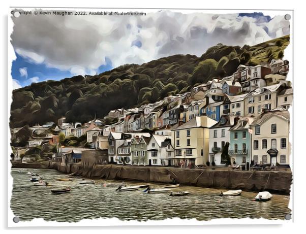 Dartmouth In Devon (3) Digital Art Acrylic by Kevin Maughan