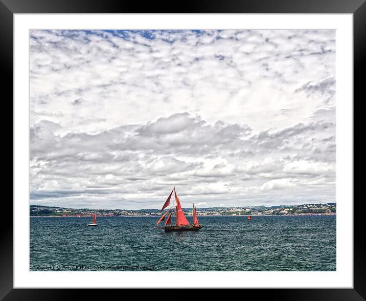 Sailing Under A Big Sky  Framed Mounted Print by Peter F Hunt