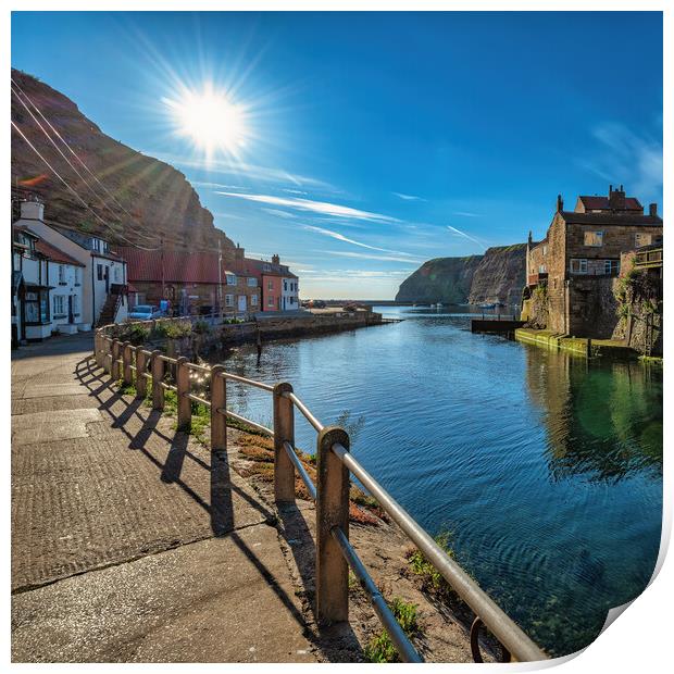 Sunny Staithes Print by Darren Ball