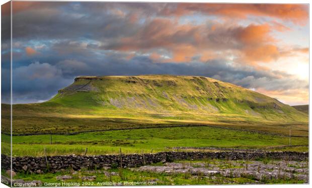 Pen y Ghent Mountain Canvas Print by George Hopkins