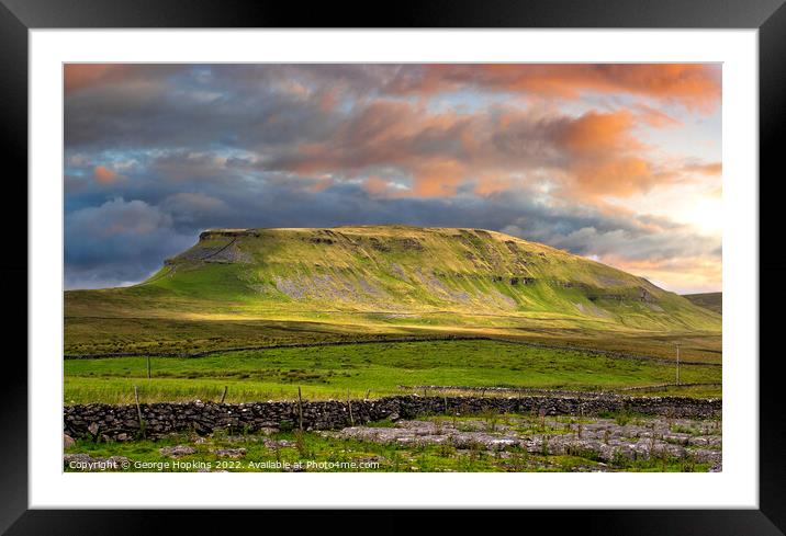 Pen y Ghent Mountain Framed Mounted Print by George Hopkins