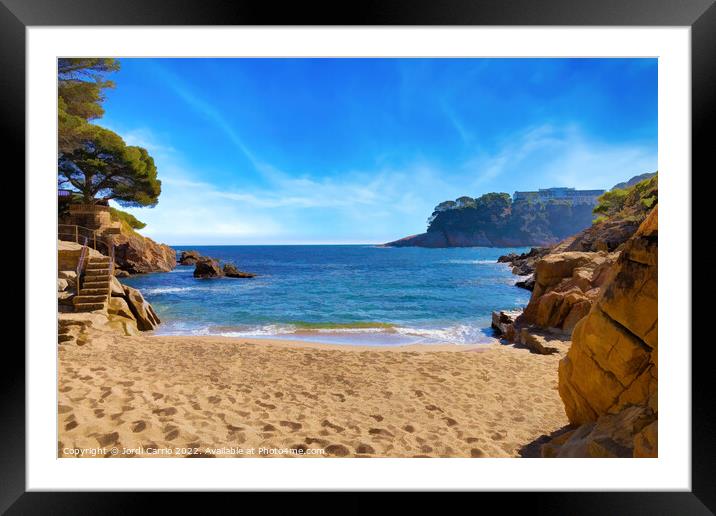 The beauty of Cala Malaret - CR2201 6749 ABS Framed Mounted Print by Jordi Carrio