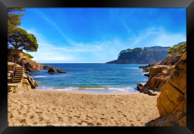 The beauty of Cala Malaret - CR2201 6749 ABS Framed Print by Jordi Carrio