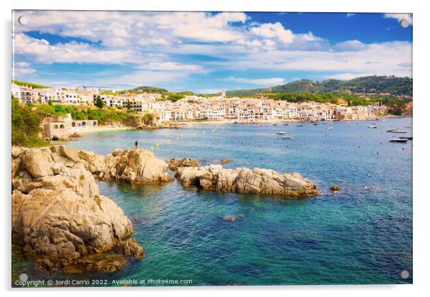 Coast from Calella de Palafrugell to Llafranc, Costa Brava - 6 - Acrylic by Jordi Carrio