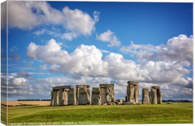 Stonehenge, UK Canvas Print by Delphimages Art