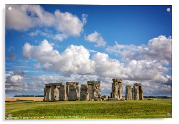 Stonehenge, UK Acrylic by Delphimages Art