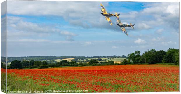 Battle of Britain Memorial Flight Canvas Print by Brett Pearson