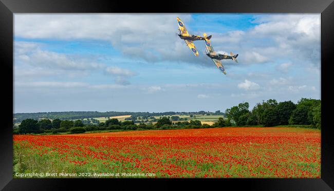 Battle of Britain Memorial Flight Framed Print by Brett Pearson