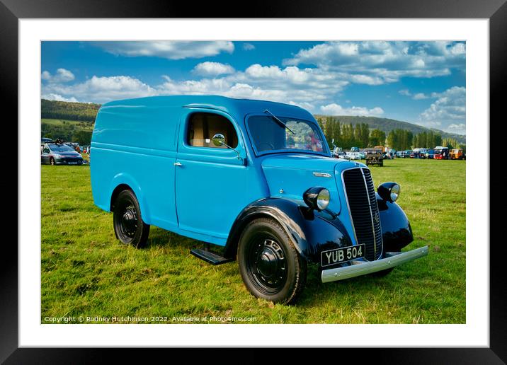 Fordson E83W Van Framed Mounted Print by Rodney Hutchinson