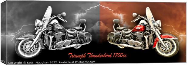 Thunderbird 1700cc: A Roaring Beauty Canvas Print by Kevin Maughan