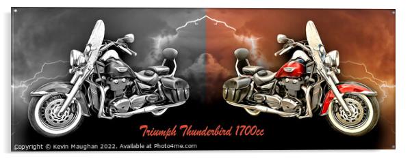 Thunderbird 1700cc: A Roaring Beauty Acrylic by Kevin Maughan