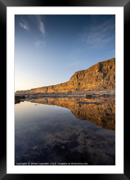 Heritage Coast Cliffs Framed Mounted Print by Simon Connellan