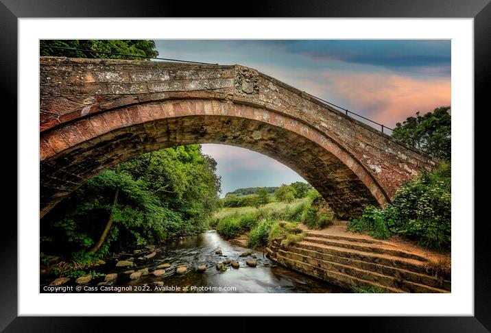 Spanning Time - Duck Bridge Framed Mounted Print by Cass Castagnoli