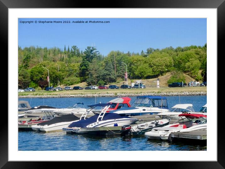 Boats in the harbour Framed Mounted Print by Stephanie Moore