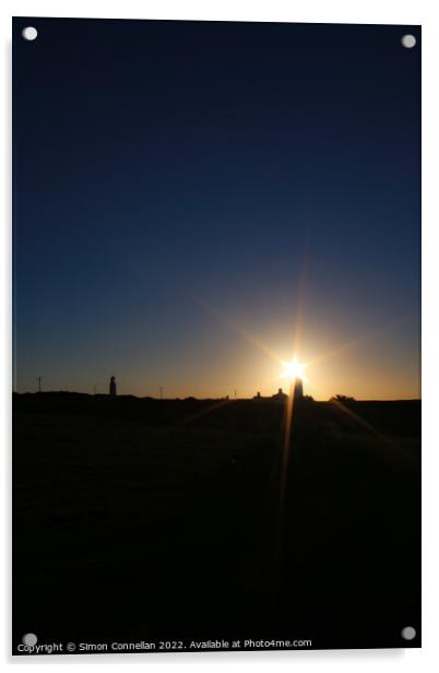 Sunlight through the Nash Point Lighthouse  Acrylic by Simon Connellan