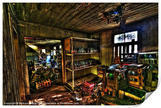 Beer room Print by Nathan Wright