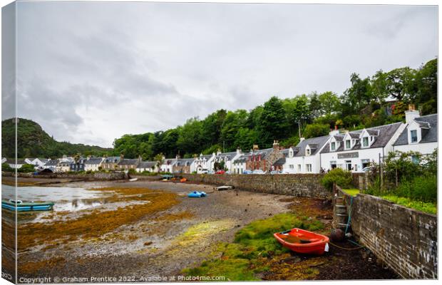 Plockton Waterfront Canvas Print by Graham Prentice