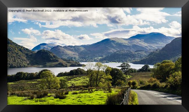 Ullswater View Lake District Cumbria Framed Print by Pearl Bucknall